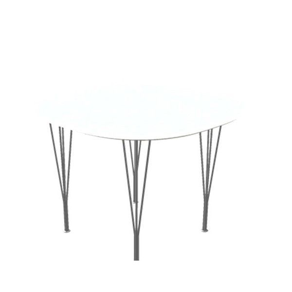 Fritz Hansen B603 tafel wit laminaat 100x100 | Flinders