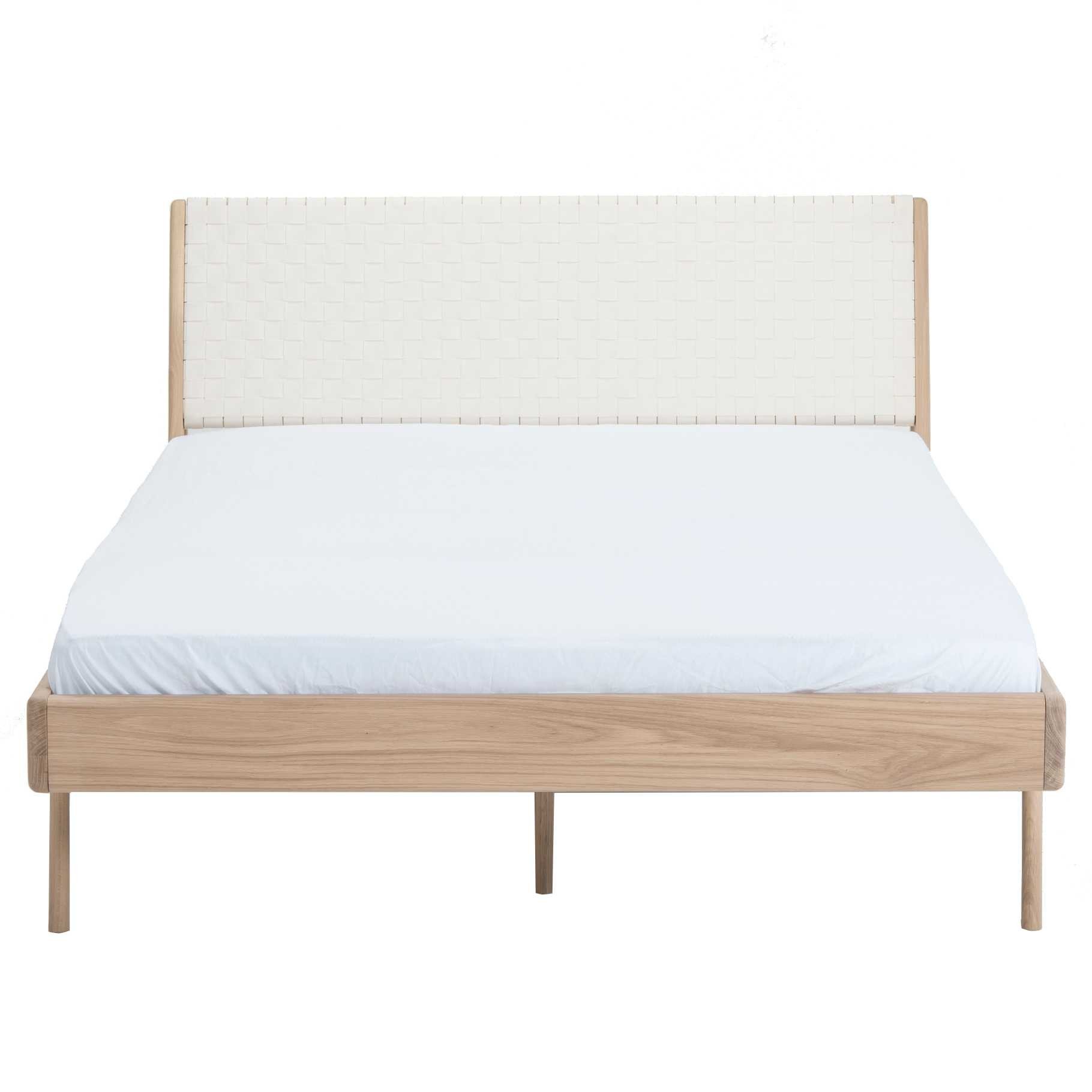 Gazzda Fawn bed 140x200 whitewash deep frame, cotton webbing white |  Flinders