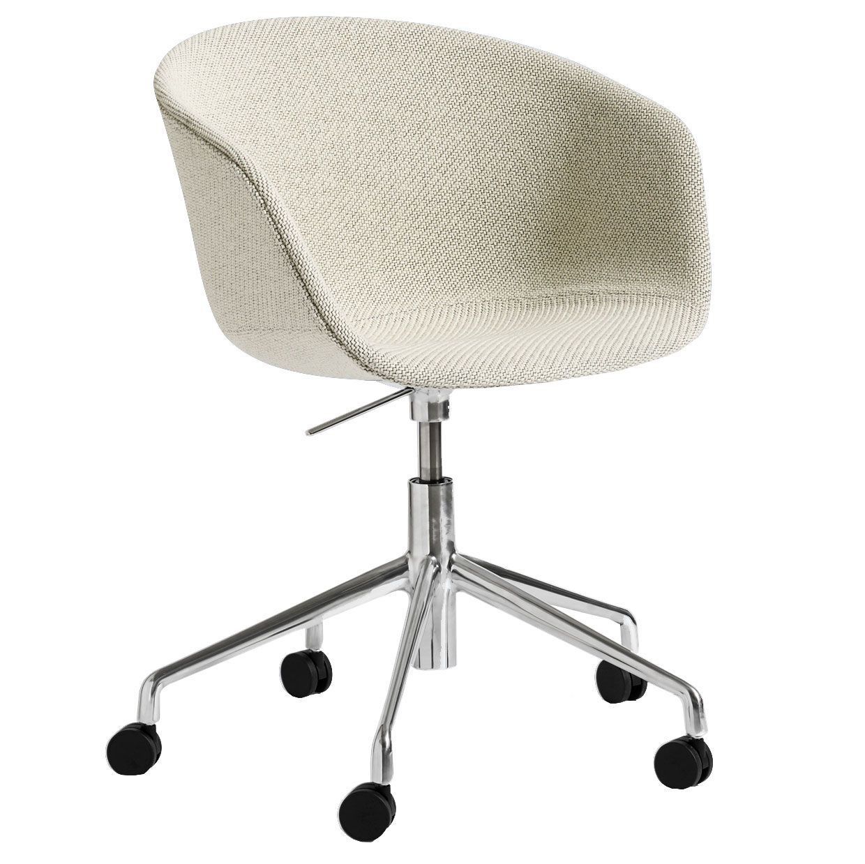 Hay About a Chair AAC53 bureaustoel, onderstel gepolijst aluminium, Coda  100 | Flinders