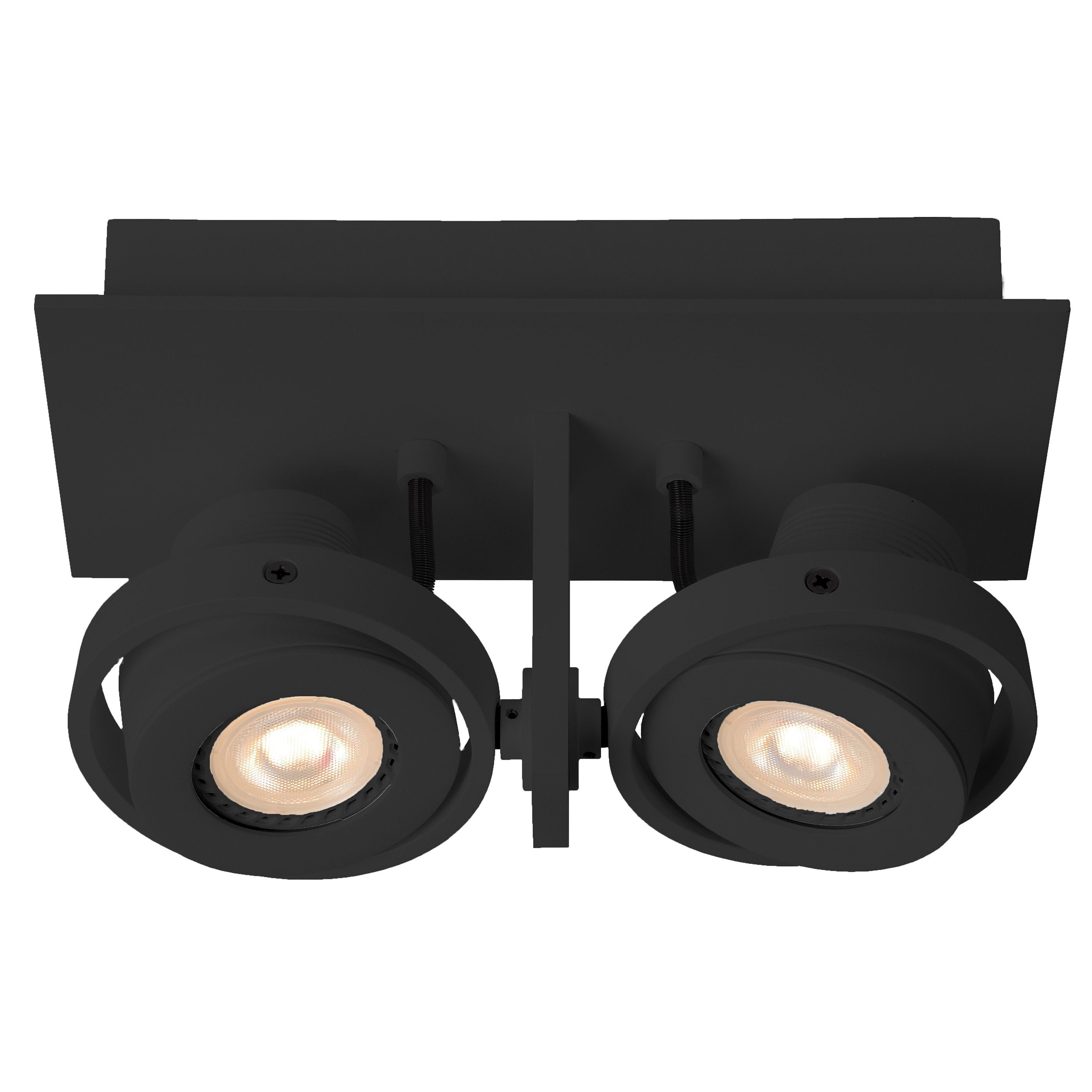 Zuiver Luci-LED spot dubbel zwart dimbaar | Flinders