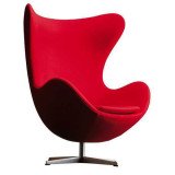 5070 Egg Chair stoel fauteuil Divina 623, polished aluminium