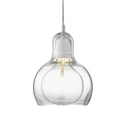 Mega bulb hanglamp Ø18 transparant, transparant snoer