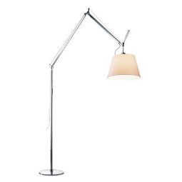 Tolomeo Mega Terra booglamp retrofit dimmer alu perkament 32