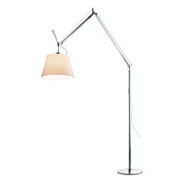 Tolomeo Mega Terra booglamp retrofit dimmer alu perkament 32