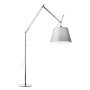 Tolomeo Mega Terra booglamp LED 2700K toetsdimmer alu grijs satijn 42