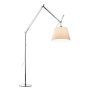 Tolomeo Mega Terra booglamp LED 3000K toetsdimmer alu perkament 36