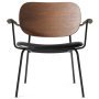 Co fauteuil zitting leder Dakar 0842 donker eiken