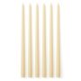 Spire Smooth Tapered kaarsen H38 set van 6 Ivory