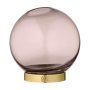 Globe vaas 10 rose/goud