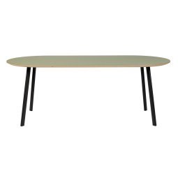 Oval eettafel 230x100 ovaal olive 