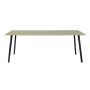 Oval eettafel 180x90 rechthoek olive 