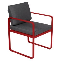 Bellevie Dining Armchair tuinstoel kussen antraciet Poppy