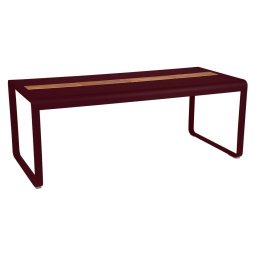 Bellevie tuintafel 196x90 met opbergruimte Black Cherry