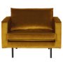 Rodeo Velvet fauteuil oker