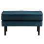 Rodeo velvet hocker blue