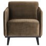 Statement fauteuil met arm velvet Taupe