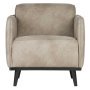 Statement fauteuil met arm velvet Elephant skin