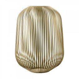 Lito windlicht metallic large champagne