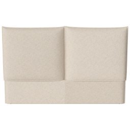 Feng hoofdbord bed bouclé beige