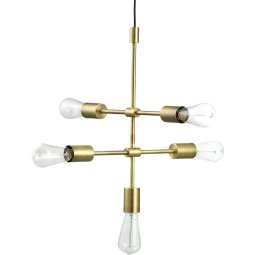 Piper Lounge hanglamp 5-arms messing