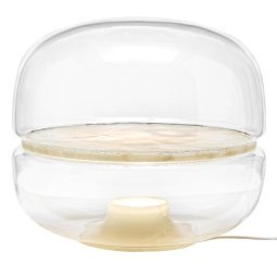 Macaron vloerlamp transparant - onyx honing