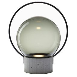 Sfera tafellamp LED oplaadbaar large rookgrijs zwart naturel