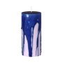 Drip Pillar kaars blauw