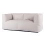 Bryck 2-zits loungebank smooth semi white