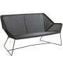 Breeze 2-zits loungebank black