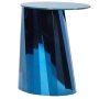 Pli High bijzettafel 53x42 blauw, tafelblad glanzend