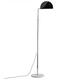 Mezzaluna vloerlamp LED zwart