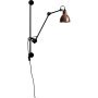 Lampe Gras N210 wandlamp ruw koper