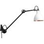 Lampe Gras N222 wandlamp wit koper