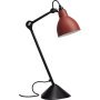 Lampe Gras N205 bureaulamp Rood