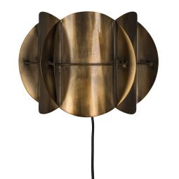 Corridor wandlamp antique brass