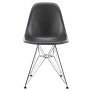 Eames DSR Fiberglass stoel chroom onderstel, elephant hide grey