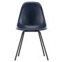 Eames DSX Fiberglass stoel zwart onderstel, navy blue