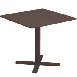 Darwin tuintafel 80x80 indian brown