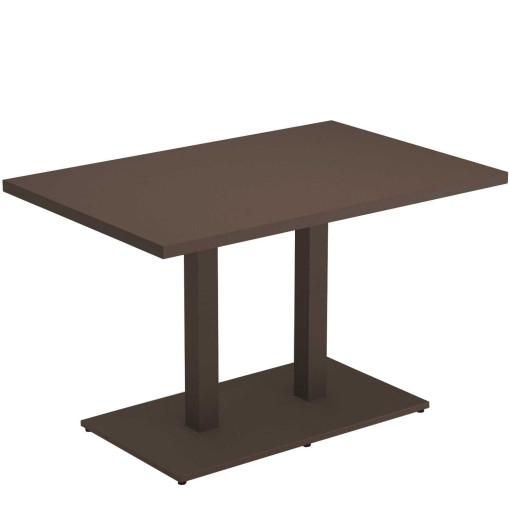 Round tuintafel 120x80 indian brown