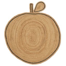 Apple Braided vloerkleed 120x110 jute