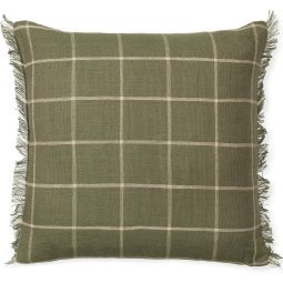 Calm kussen 50x50 olive off-white