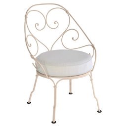 1900 fauteuil met off-white zitkussen Nutmeg