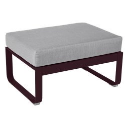 Bellevie hocker kussen flannelgrijs Black Cherry