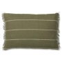 Calm kussen 40x60 olive/off-white