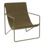 Desert fauteuil olive onderstel olive