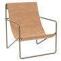 Desert fauteuil olive onderstel sand