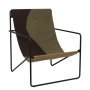 Desert fauteuil zwart onderstel Black/Dune