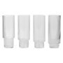 Ripple long drink glazen set van 4 Clear