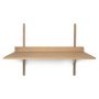 Sector Shelf bureau oak brass