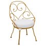 1900 fauteuil met off-white zitkussen Gingerbread